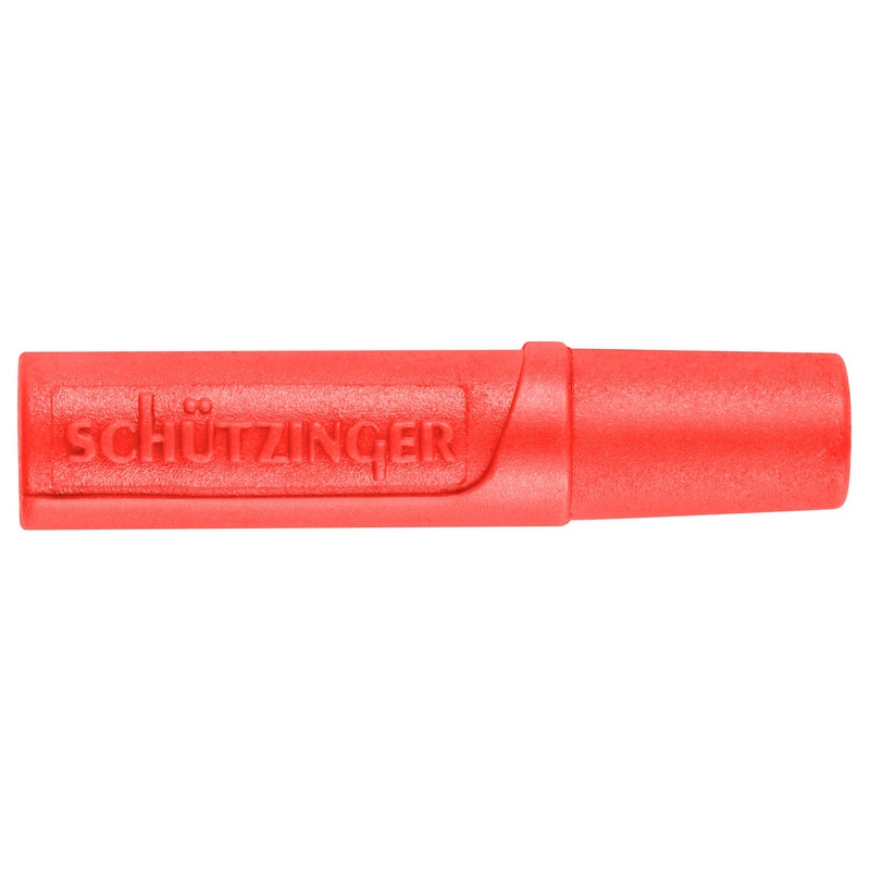 Schutzinger KU 02 L NI / RT Banana Test Connector Jack Cable Mount 10 A 70 VDC Nickel Plated Contacts Red