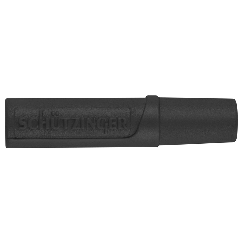 Schutzinger KU 02 L NI / SW Banana Test Connector Jack Cable Mount 10 A 70 VDC Nickel Plated Contacts Black