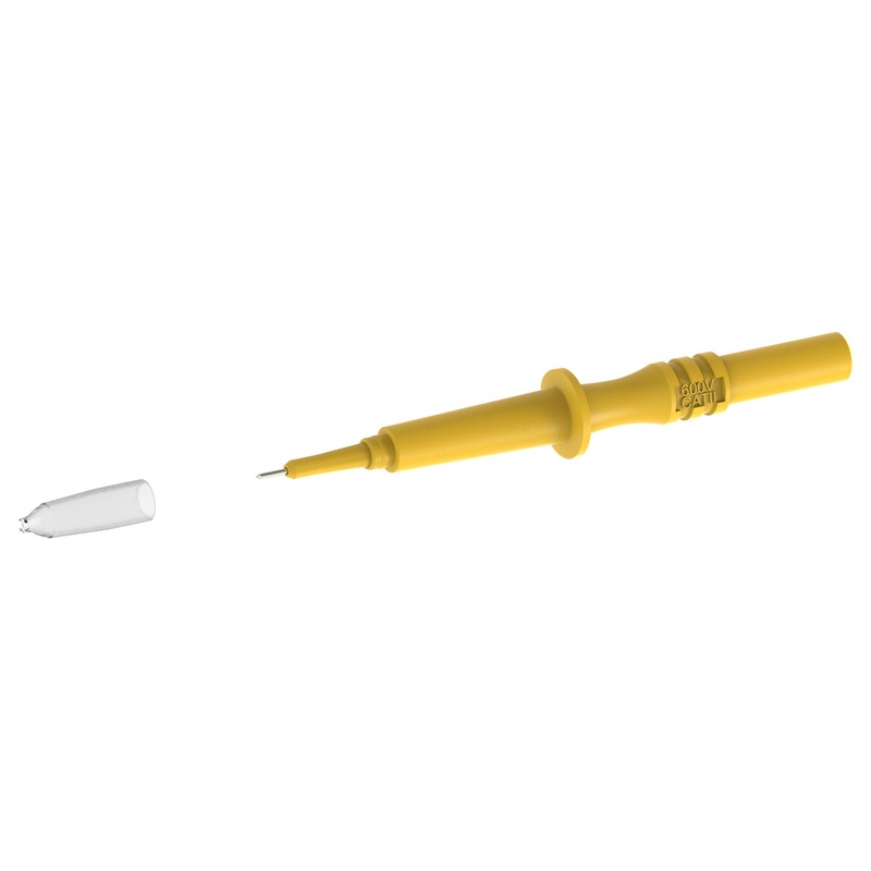 Tenma 72-14286 Test Probe Connector 1A 600V Yel Needle Multifunction 2mm Banana Probes