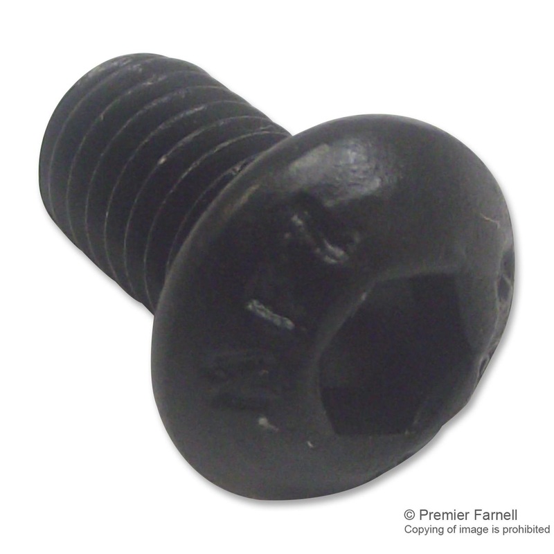 TR FASTENINGS M612 BHHTMCZ50- Socket Screw, Button Head Hex Socket, Steel, 12 mm, M6, Pack of 100