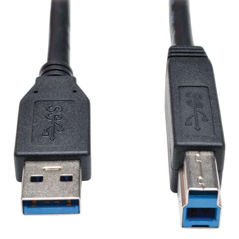 TRIPP-LITE U322-003-BK USB CABLE, 3.0 TYPE A-TYPE B PLUG, 3FT