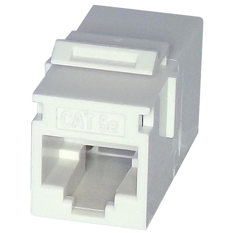 TUK FACK4WH In-Line Adapter Cat5e RJ45 Adaptor Jack 8 Ways