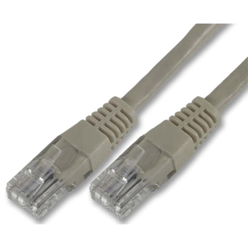TUK SP2GYB Network Cable, RJ45 Plug, RJ45 Plug, 6.6 ft, 2 m, Grey