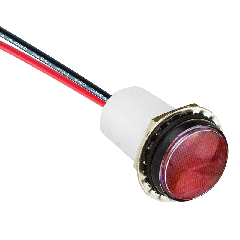 VCC (VISUAL COMMUNICATIONS COMPANY) PML50RFVW PANEL INDICATOR, 17.5MM, RED, 28VDC