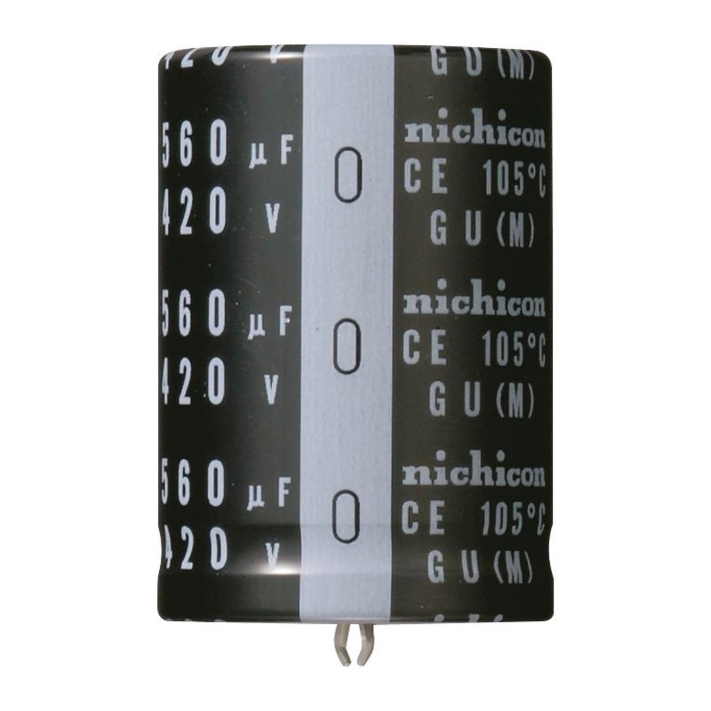 Nichicon LGU2G221MELB Electrolytic Capacitor 220 F 400 V  20% Snap-In 3000 Hours @ 105C