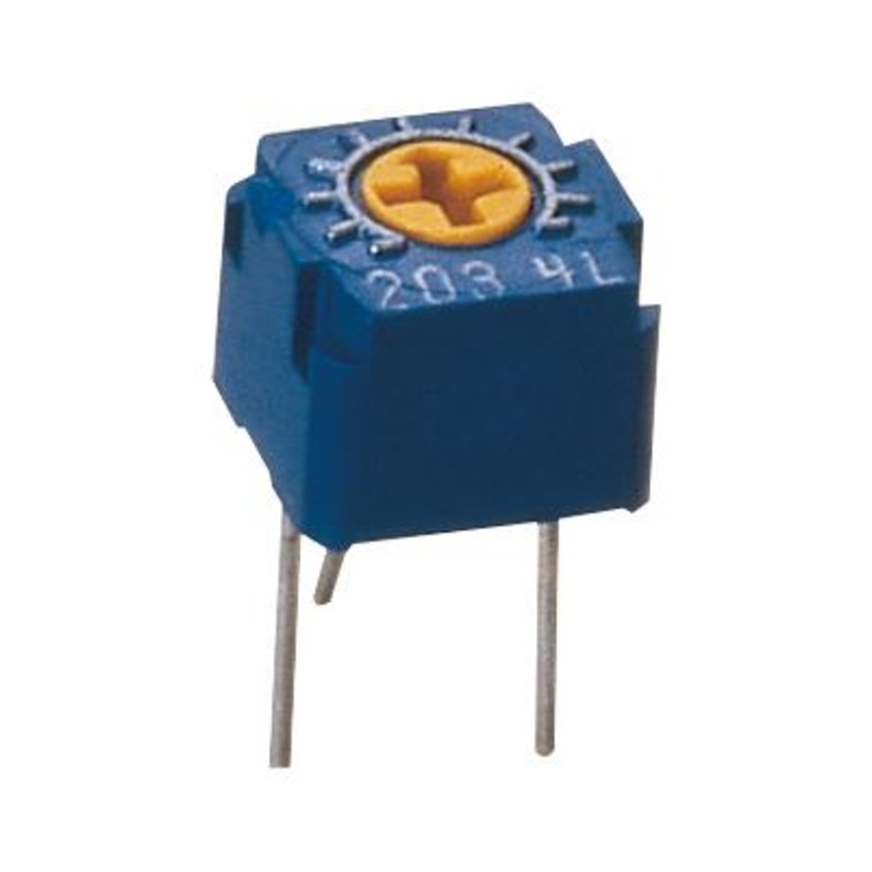 Nidec Copal Electronics CT-6EP101 Trimmer Potentiometer Top Adjustment 100 ohm 1 Turns Through Hole CT-6 Series 500 mW  10%