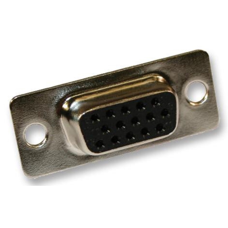 NORCOMP 180-044-203L001 D Sub Connector, 44 Contacts, Receptacle, DB, 180 Series, Steel Body, Solder