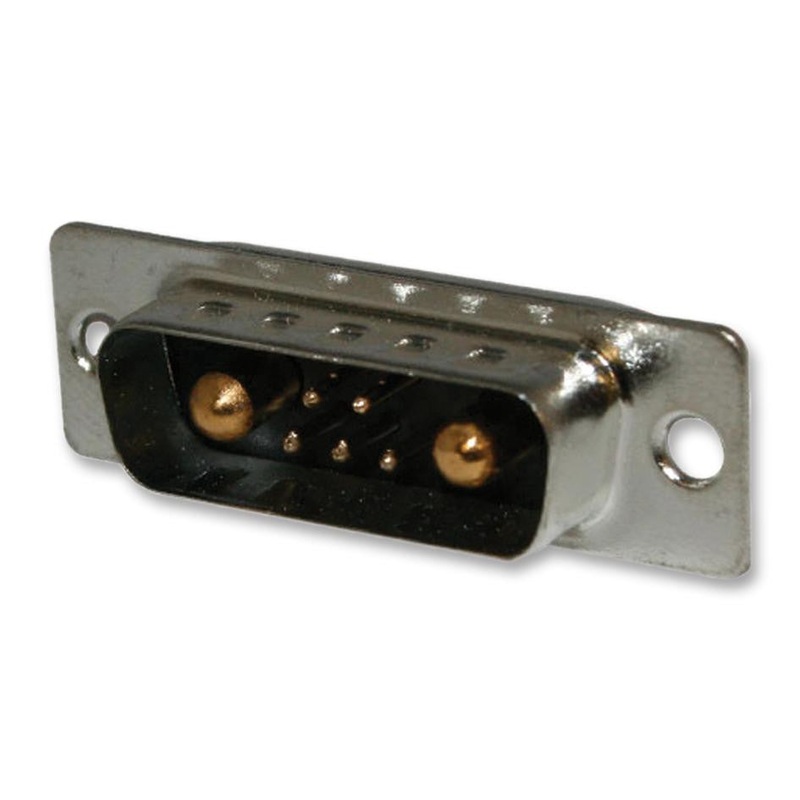 NORCOMP 680M7W2203L201 Combination Layout D Sub Connector, 680M Series, DA-7W2, Receptacle, 5 Contacts, 2, Solder