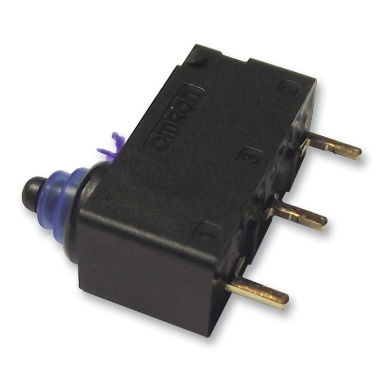 OMRON ELECTRONIC COMPONENTS D2HW-BR211H Microswitch, Subminiature, Lever, SPDT, Solder, 2 A, 12 VDC