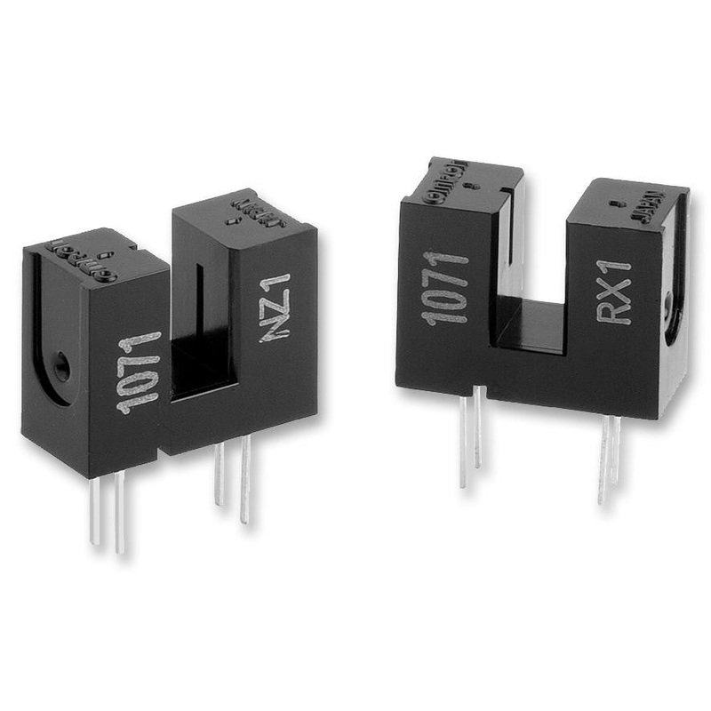 OMRON ELECTRONIC COMPONENTS EESX1071 Transmissive Photo Interrupter, Phototransistor, Through Hole, 3.4 mm, 0.5 mm, 50 mA, 4 V