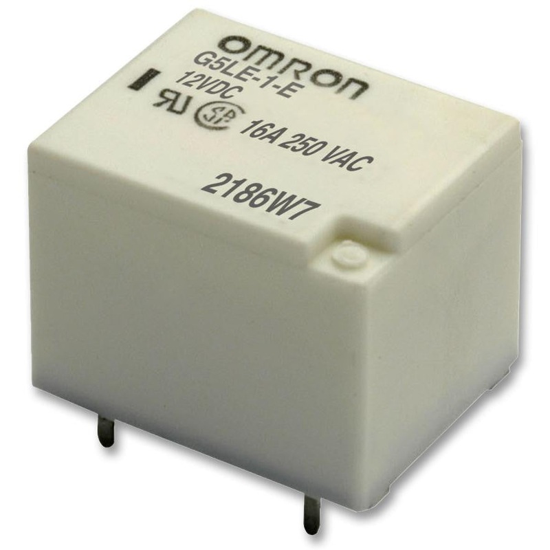 OMRON ELECTRONIC COMPONENTS G5LE-1E 12DC General Purpose Relay, G5LE Series, Power, Non Latching, SPDT, 12 VDC, 16 A