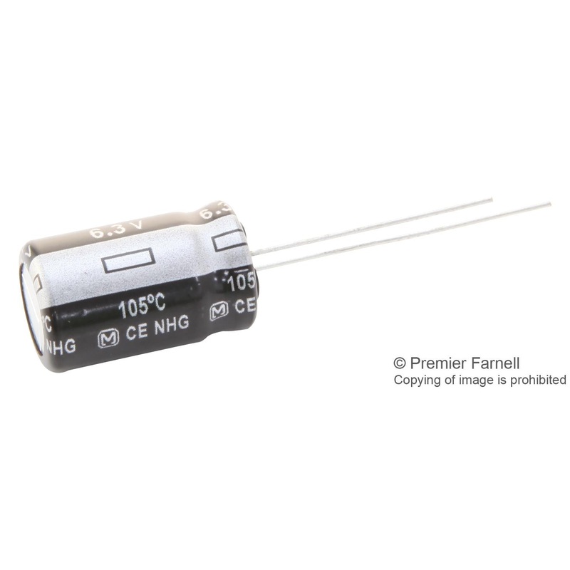 PANASONIC ELECTRONIC COMPONENTS ECA1CHG332 Electrolytic Capacitor, 3300 F, 16 V, NHG Series,  20%, Radial Leaded, 12.5 mm