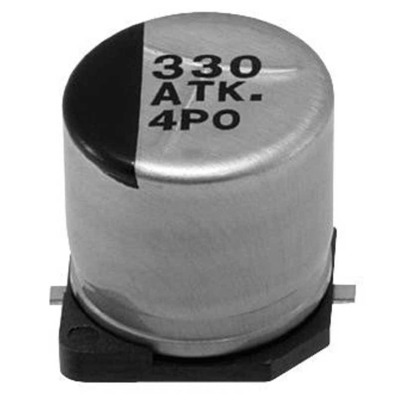 PANASONIC ELECTRONIC COMPONENTS EEETKV471UAQ SMD Aluminium Electrolytic Capacitor, Radial Can – SMD, 470 F, 35 V, 0.12 ohm, TK Series