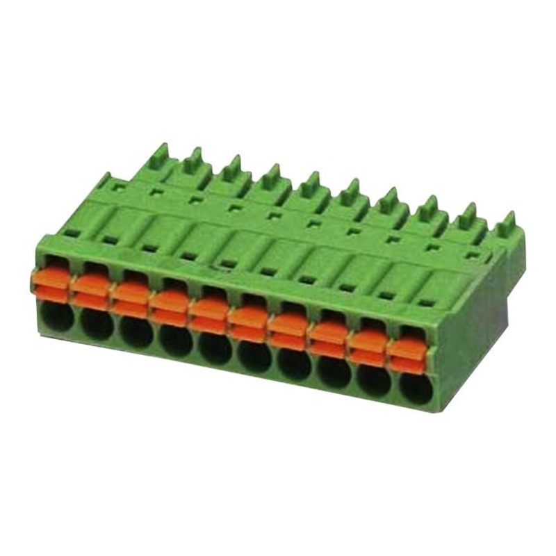 Phoenix Contact FMC 15/10-ST-381 Pluggable Terminal Block 3.81 mm 10 Ways 24AWG to 16AWG 1.5 mm Push In 8 A