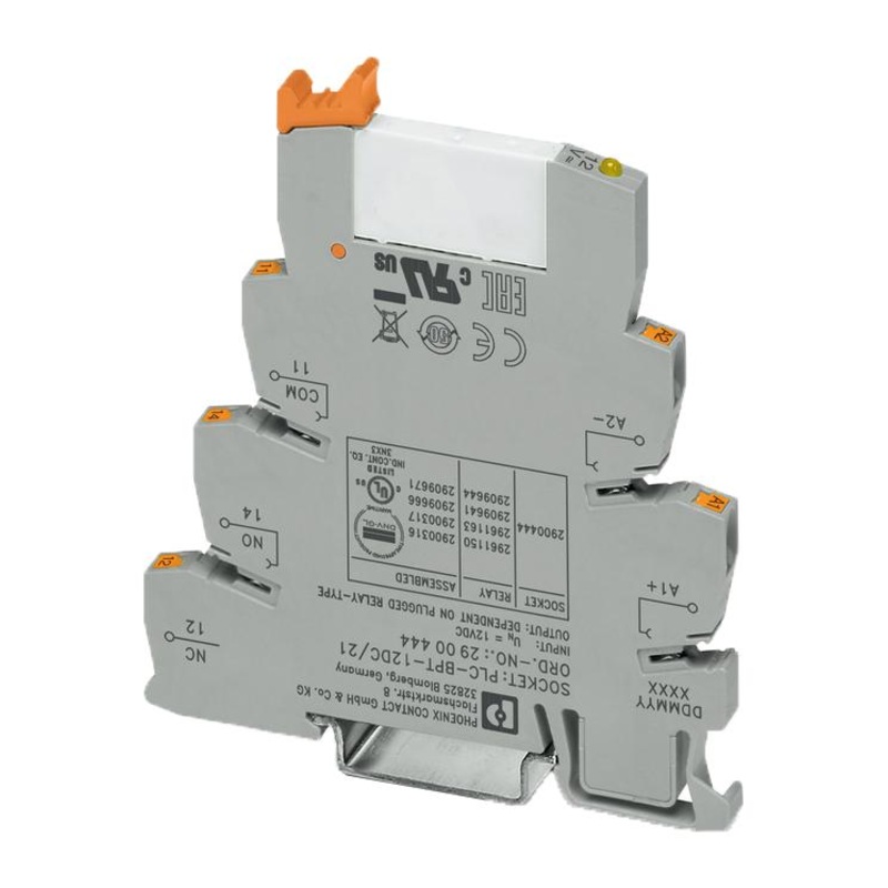 Phoenix Contact PLC-RPIT- 12DC/21 PLC-RPIT- 12DC/21 General Purpose Relay PLC Series Interface Non Latching Spdt 12 VDC 6 A