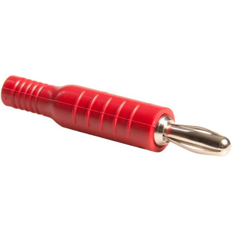 POMONA 5170-2 Banana Test Connector, Plug, Cable Mount, 15 A, 5 kV, Nickel Plated Contacts, Red