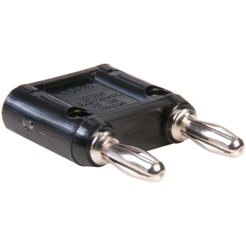 Pomona MDP-S-0. Double Banana Plug Shorted 15A Screw Black