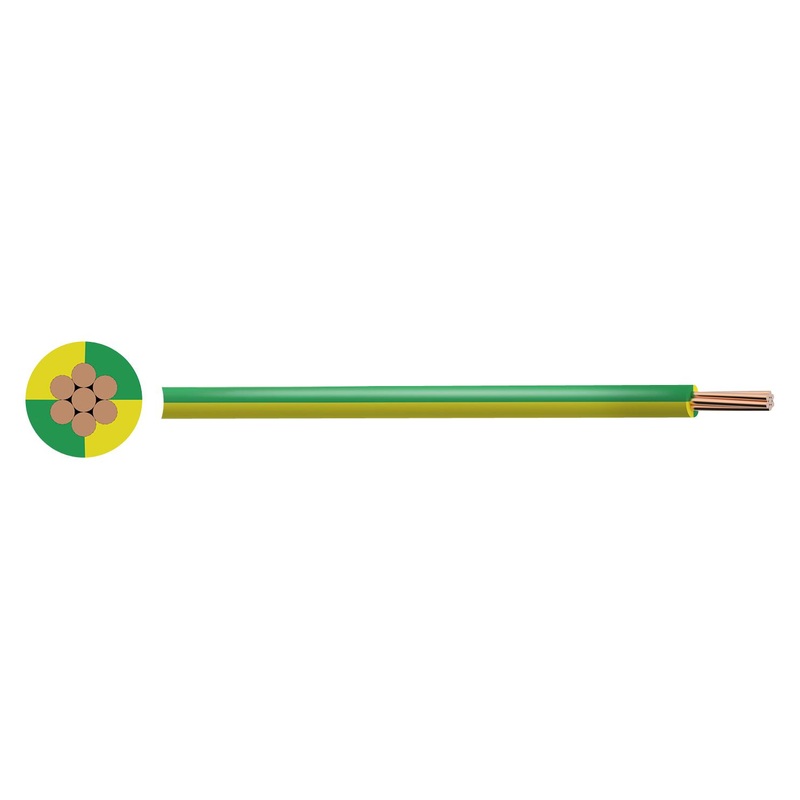 PRO Power PP-6491B-1.50MMG/Y Wire Stranded 6491B H07Z-R BS EN 50525-3-41 Per Metre Lszh Green Yellow 1.5 mm