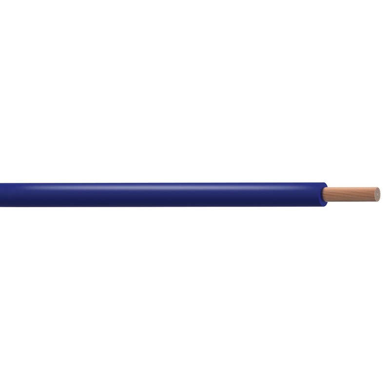 PRO POWER PP001201 Wire, Tri Rated, Per M, Blue, 10 AWG, 6 mm, 84 x 0.3mm