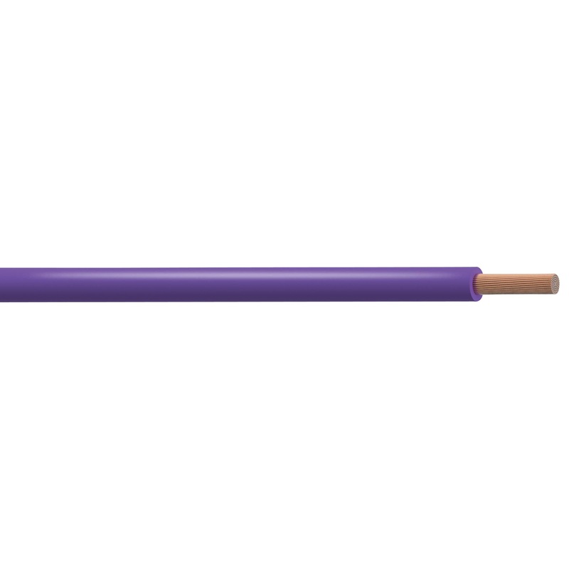 PRO POWER PP001279 Wire, Tri Rated, Per M, Violet, 21 AWG, 0.5 mm, 16 x 0.2mm