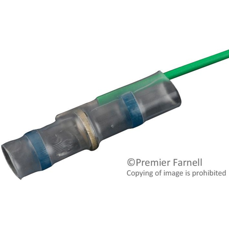 RAYCHEM – TE CONNECTIVITY B-155-05-35-22-5 TERMINAL, SOLDER SLEEVE, 4.3MM, CLEAR