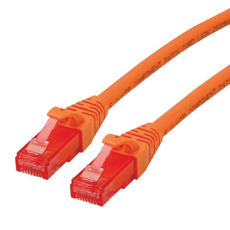 Roline 21.15.2947 Ethernet Cable UTP Cat6 RJ45 Plug 11.8  300 mm Orange