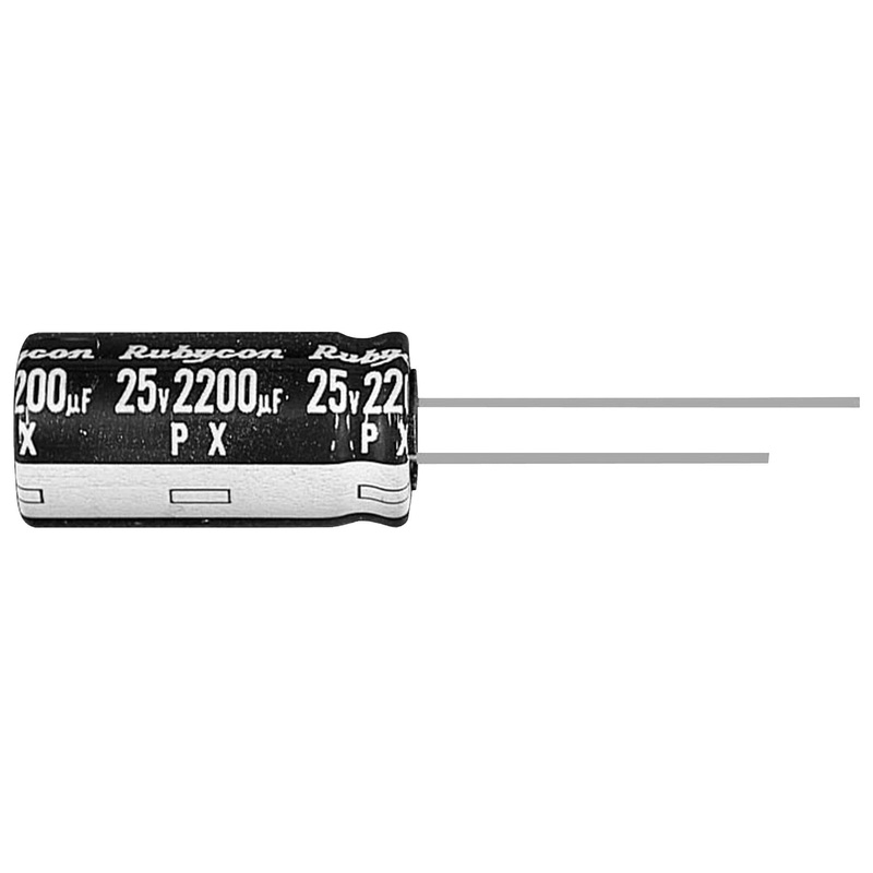 RUBYCON 35PX2200MEFC16X25 Electrolytic Capacitor, Miniature, 2200 F, 35 V, PX Series,  20%, Radial Leaded, 16 mm