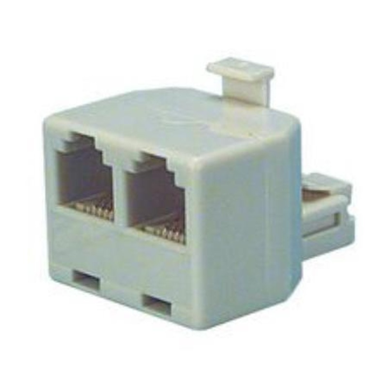 MCM 36-040 Telephone Jack Splitter – Ivory 12C0443