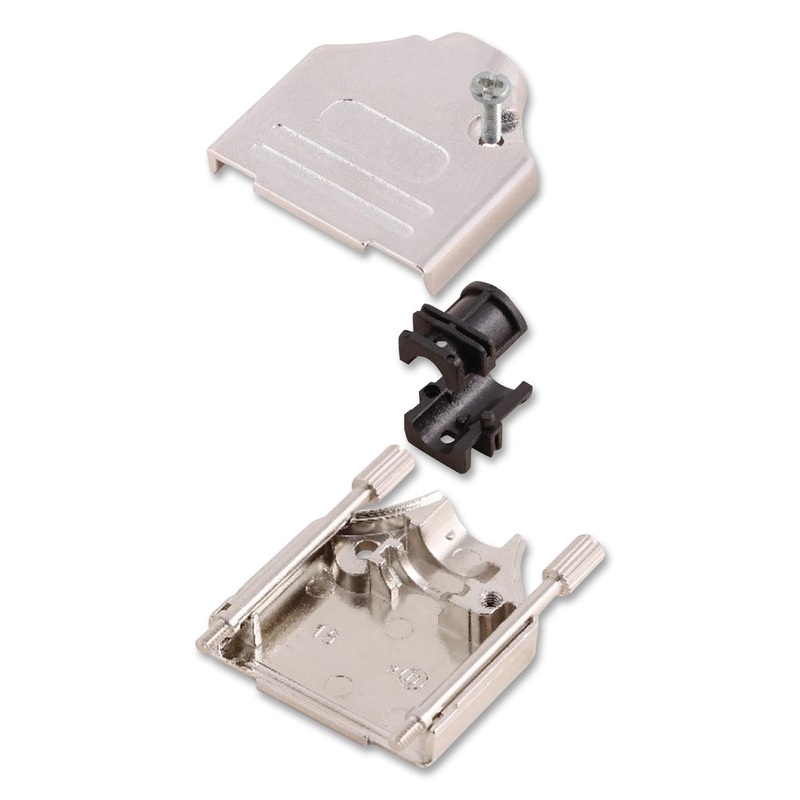 MH CONNECTORS MHDTZK25-RA-K D Sub Backshell, MHDTZK-RA Series, DB, 180, Zinc Body