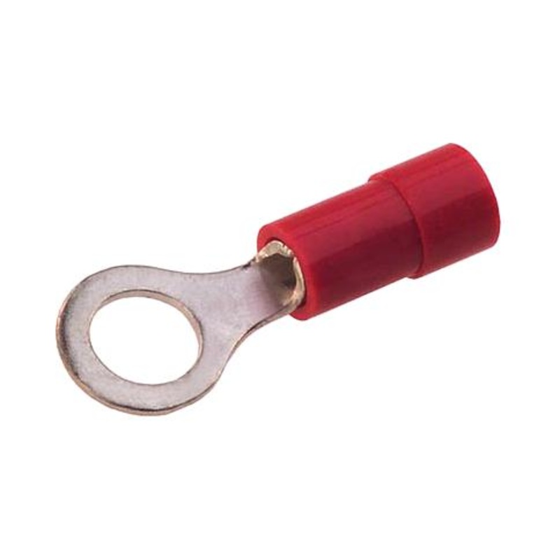 Molex 19054-0054 Ring Tongue Terminal M4 #8 18 AWG 1.5 mm Insulkrimp 19054 Series Red