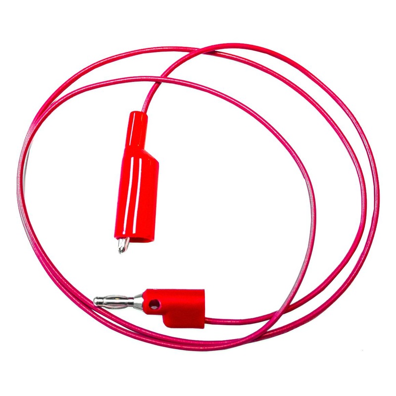 Mueller Electric BU-2030-A-36-2 Test Lead Alligator Clip 4mm Stackable Banana Plug 300 V 10 A Red 914.4 mm