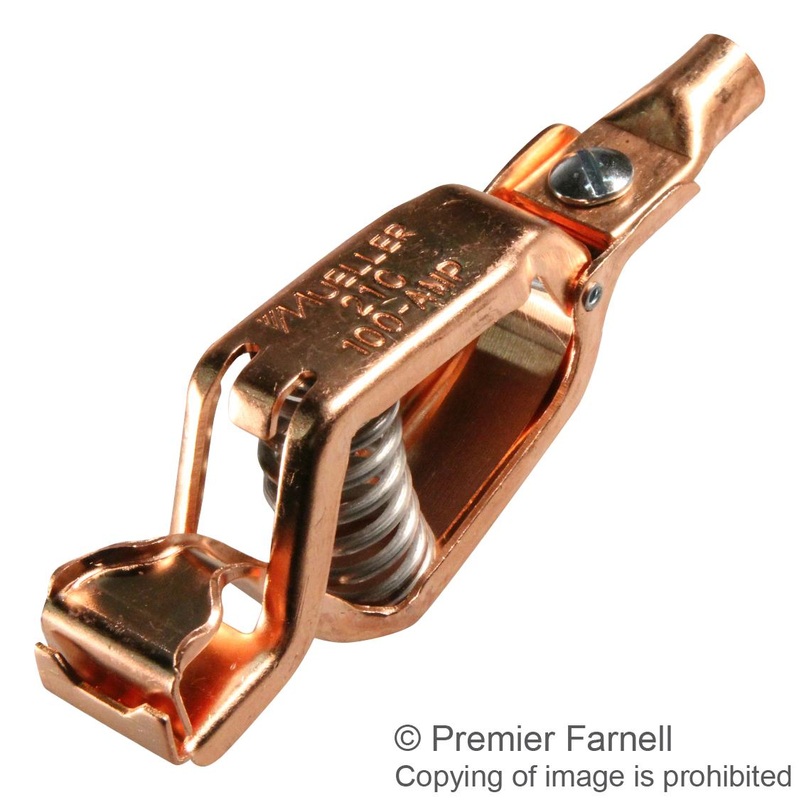 Mueller Electric BU-21CPN Test Clip Automotive Solid Copper 27 mm 100 A
