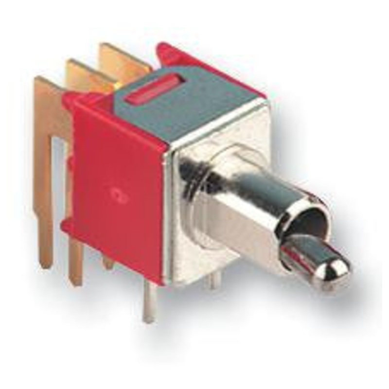 MULTICOMP 2MS3T2B2M6RE Toggle Switch, SPDT, Non Illuminated, On-Off-On, 2MS Series, Through Hole, 100 mA