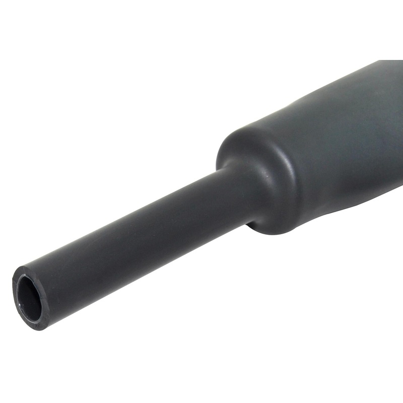 Multicomp MC001716 HEAT-SHRINK Tubing Adhesive Back 3:1 Black PK OF14 6/152.4MM L Pieces