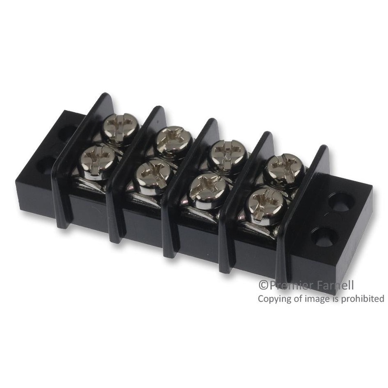 MULTICOMP MC24311 TERMINAL BLOCK, BARRIER, 4 POSITION, 22-12AWG