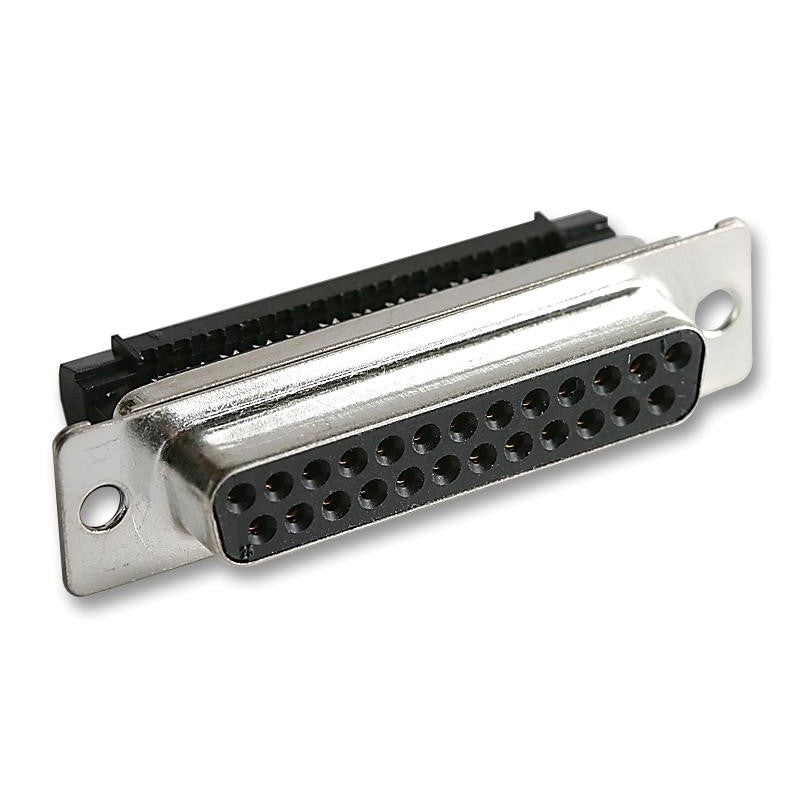 MULTICOMP MH10577 Standard D Sub Connector, 25 Contacts, Receptacle, DB, Metal D Sub Tin & Dimple, Steel Body