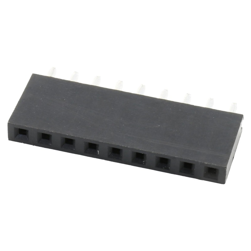 Multicomp PRO 2212S-09SG-85 2212S-09SG-85 PCB Receptacle Board-to-Board 2.54 mm 1 Rows 9 Contacts Through Hole Mount