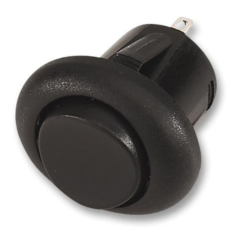 MULTICOMP R13-234A-05-BB-0A Rocker Switch, Non Illuminated, SPST, Off-On, Black, Panel, 6 A