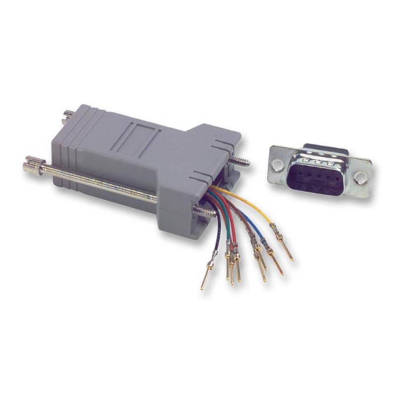 MULTICOMP SPC19787 Connector Adaptor, D Sub, 9 Ways, Jack, RJ12, 6 Ways, Receptacle