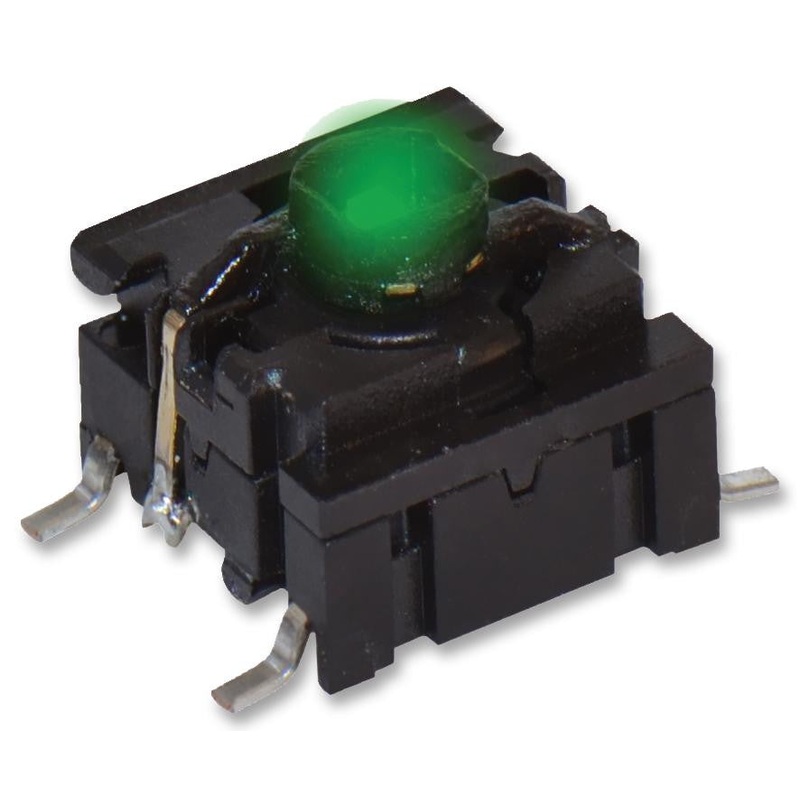 MULTIMEC 5GSH93522 Tactile Switch, Illuminated, 24 V, 50 mA, 3.5 N, Solder