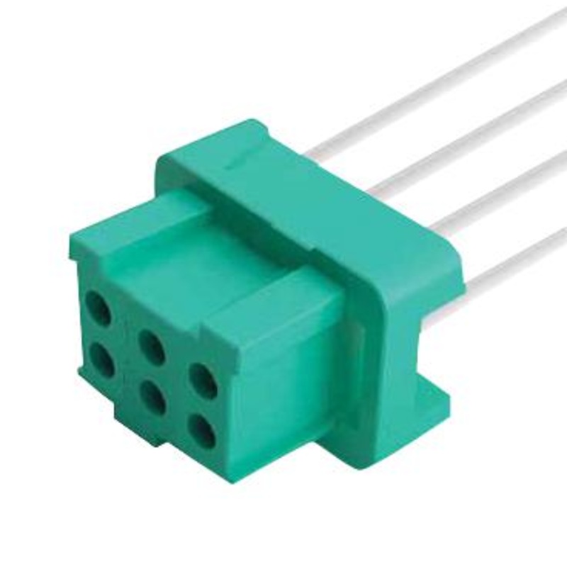 Harwin G125-FC10605L0-0150L Cable Assembly Wire to Board 6 Position Receptacle Free Ends 5.9  150 mm White