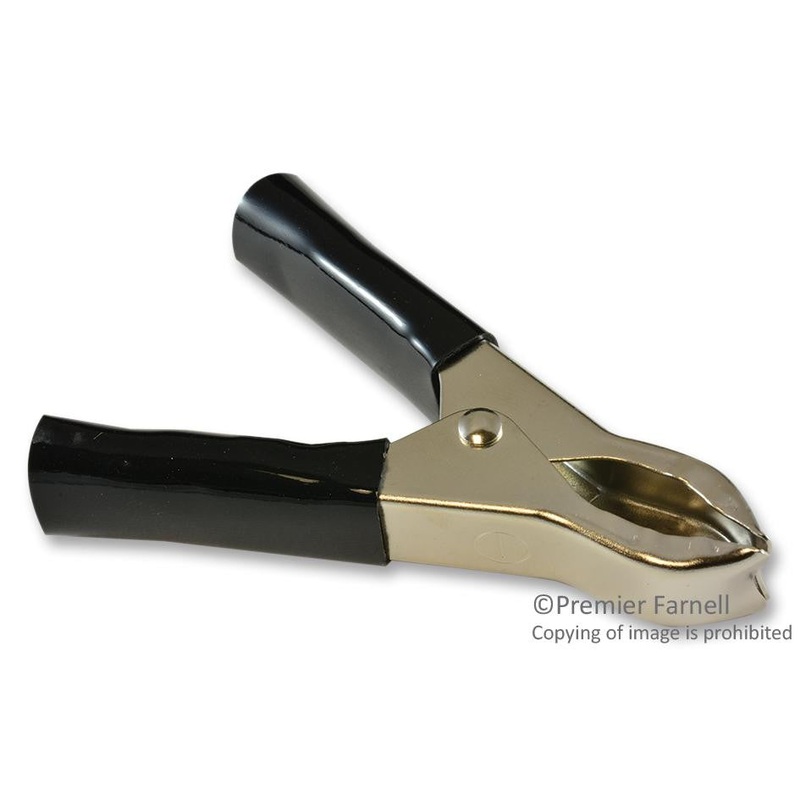 HOFFMAN PRODUCTS T641CPB ALLIGATOR CLIP, 0.87IN, BLACK, 50A