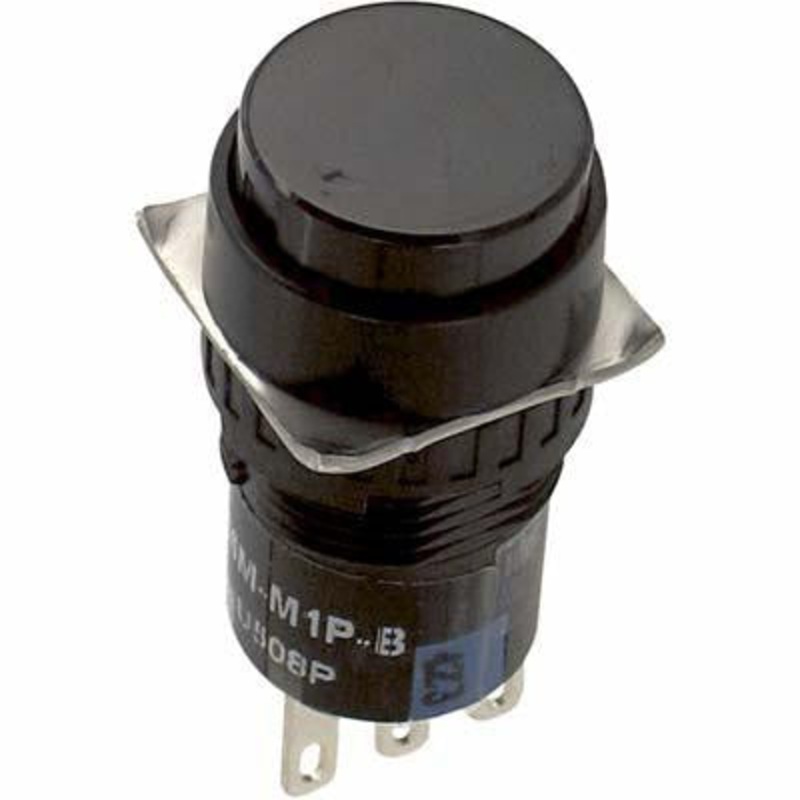 IDEC AB6M-M1P-B SWITCH, INDUSTRIAL PUSHBUTTON, 18MM
