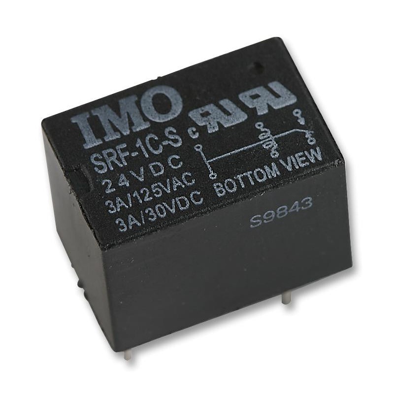 IMO PRECISION CONTROLS SRF-1C-SL-24VDC General Purpose Relay, SRF Series, Power, Non Latching, SPDT, 24 VDC, 1 A