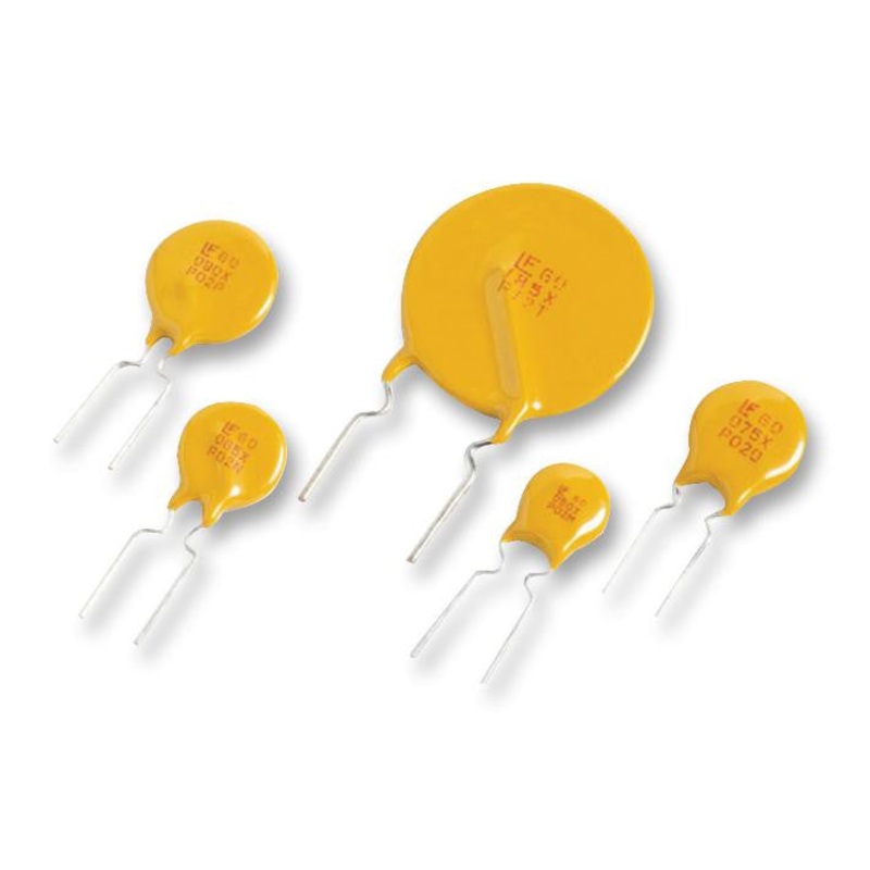 LITTELFUSE 60R050XU PPTC Resettable Fuse, Through Hole, POLYFUSE 60R Series, 500 mA, 1 A, 60 VDC, -40 C