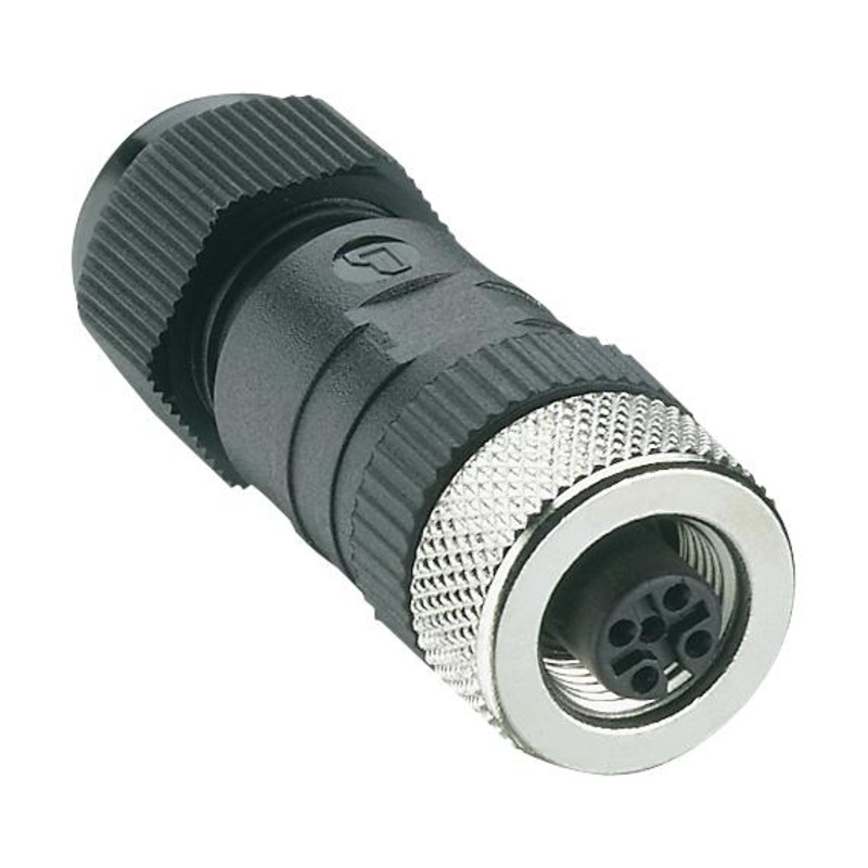 LUMBERG AUTOMATION 11220 Sensor Connector, RKC Series, M12, Female, 5 Positions, Screw Socket, Straight Cable Mount