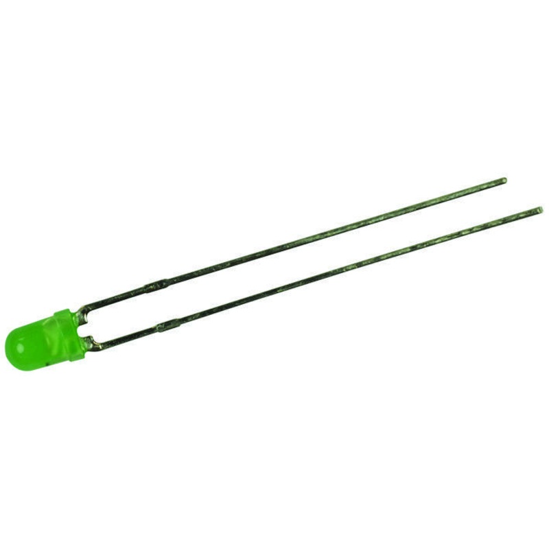 LUMEX SSL-LX3044GD-12V LED, GREEN, T-1 (3MM), 6MCD, 565NM