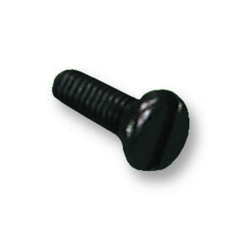 DURATOOL DT000161 Machine Screw, DIN 85, M4, Steel, 10 mm, Black Zinc, Pan Head Slotted
