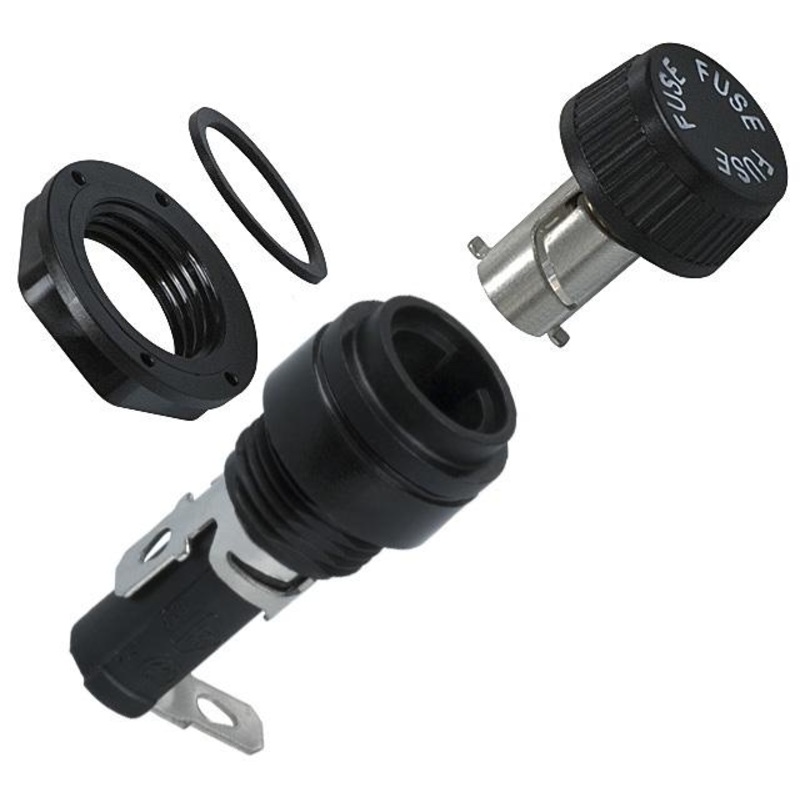 Eaton Electronics BK/HTB-48I-R Fuse Holder 6.3 X 32MM Panel Mount