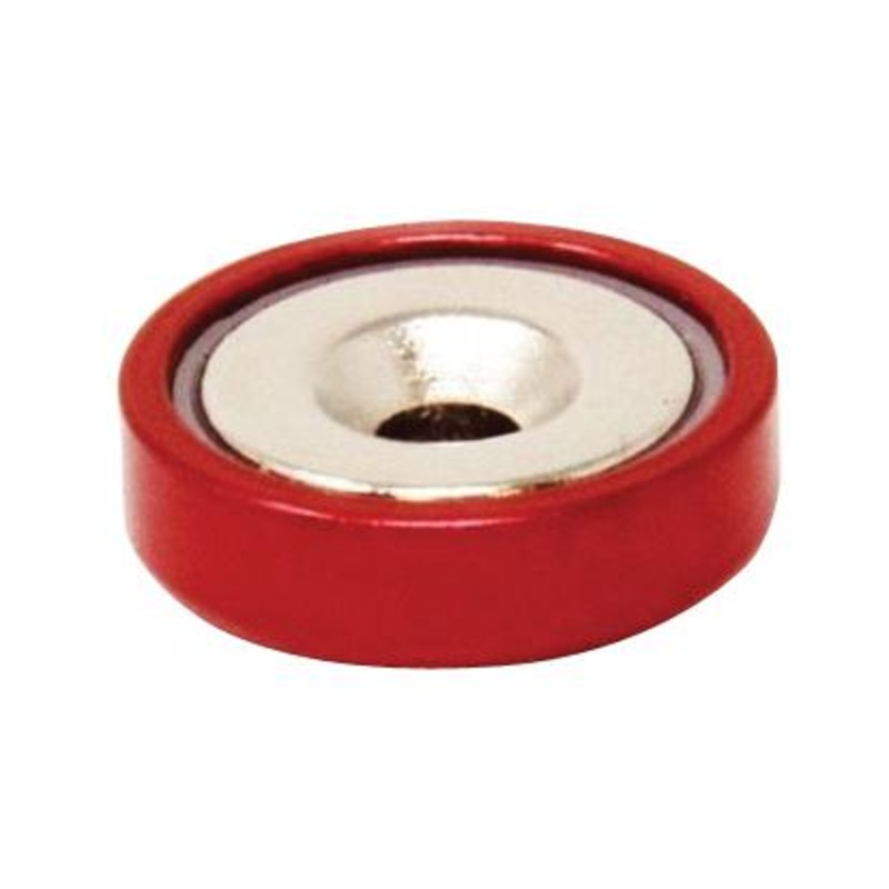Eclipse Magnetics E1104/NEO/R/F POT Magnet 40MM X 7.8MM Neodymium RED